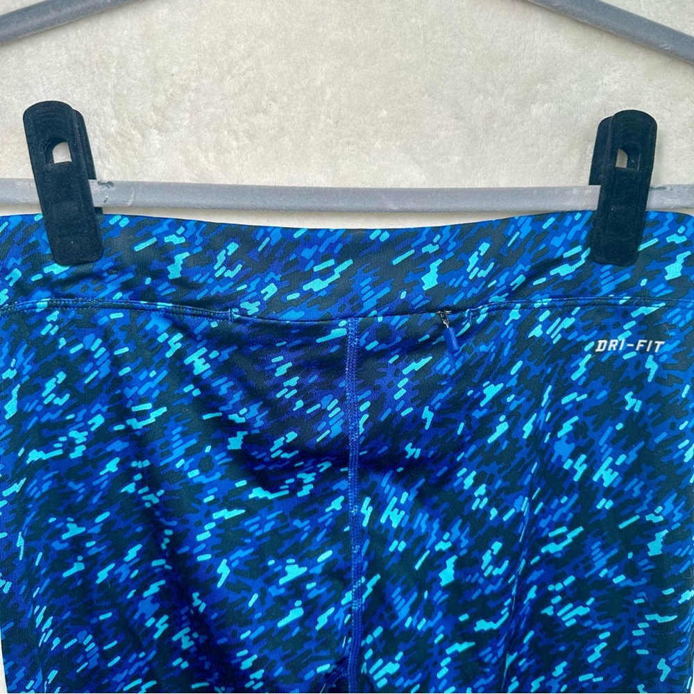 Women's Nike Dri-Fit Blue And Black Leggings Size Small EUC - Picture 3 of 4